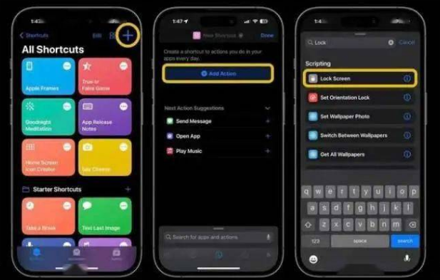 张金镇苹果14锁屏维修店分享iPhone14升级iOS16.4后如何创建锁屏快捷方式 